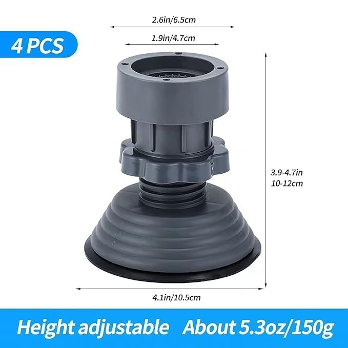 Height Adjustable Washing Machine Stand (Pack of 4)