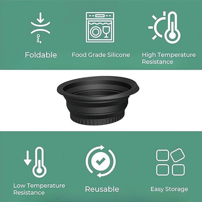 Ice Face Bowl Silicone Face Ice Bowl For Ice With Built-In Ice Tray Collapsible Face Tub For Ice Bath