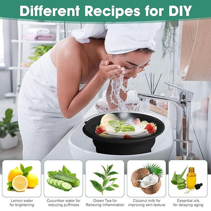 Silicone Facial Ice Bowl for Skin Tightening & Acne Relief – Portable Spa Tool for Home