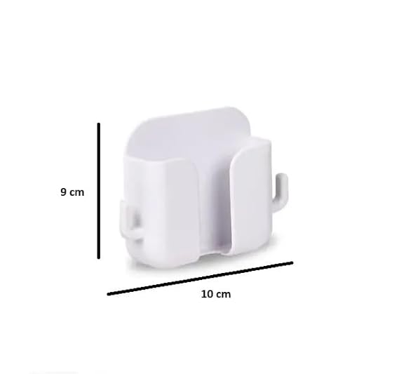 Wall Mount Phone Holder with 2 Hooks, No Drill, Sticky, Multipurpose Stand  ( Pack of 4)