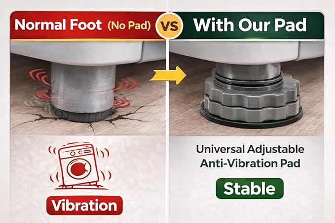 Height Adjustable Washing Machine Stand (Pack Of 4)
