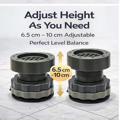 Height Adjustable Washing Machine Stand (Pack Of 4)